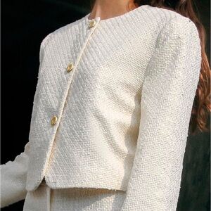 Zara Round Collar blazer Size L